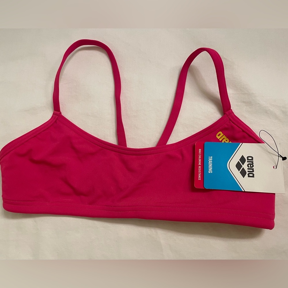 ARENA hot pink bikini top